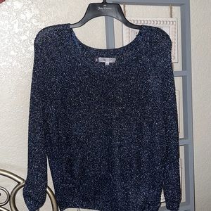 Sparkly navy blue top!